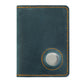 Vintage Genuine Leather Passport Holder Card Bag with Tracker Slot