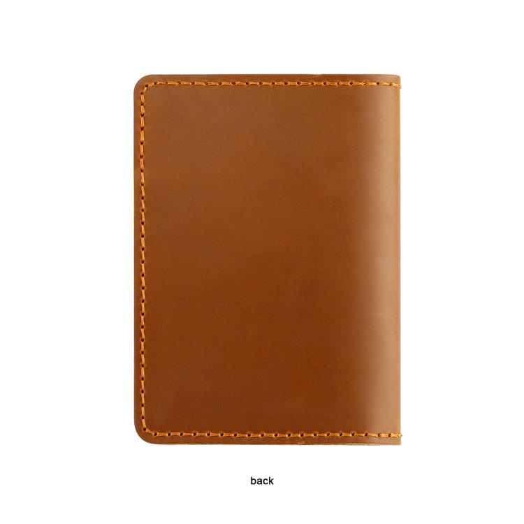 Vintage Genuine Leather Passport Holder Card Bag with Tracker Slot