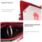 Vintage Genuine Leather Passport Holder Card Bag with Tracker Slot