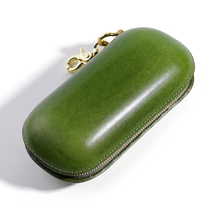 Vegetable Tanned Leather Pressure Resistant Sunglasses Storage Box