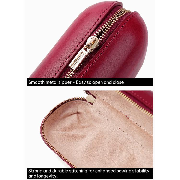 Vegetable Tanned Leather Pressure Resistant Sunglasses Storage Box