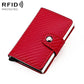 KB237 Carbon Fiber Texture RFID Aluminum Alloy Multi-card Wallet