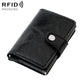 KB239 Crazy Horse Texture RFID Aluminum Alloy Multi-card Wallet