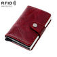 KB239 Crazy Horse Texture RFID Aluminum Alloy Multi-card Wallet