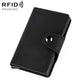 KB256 Retro Crazy Horse Leather RFID Automatic Aluminum Box Card Bag