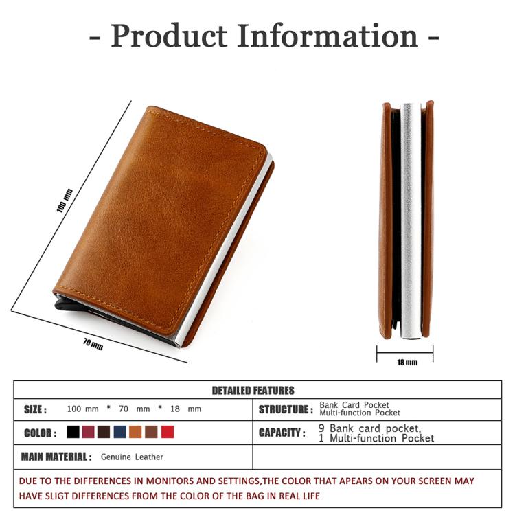 KB260 Aluminum Alloy RFID Card Bag