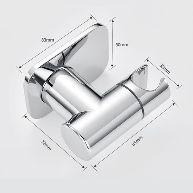 Stainless Steel Drill-Free Shower Head Holder 360 Degree Rotation Adjustable Universal Base