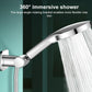 Stainless Steel Drill-Free Shower Head Holder 360 Degree Rotation Adjustable Universal Base