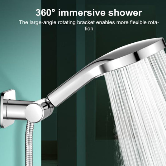 Stainless Steel Drill-Free Shower Head Holder 360 Degree Rotation Adjustable Universal Base