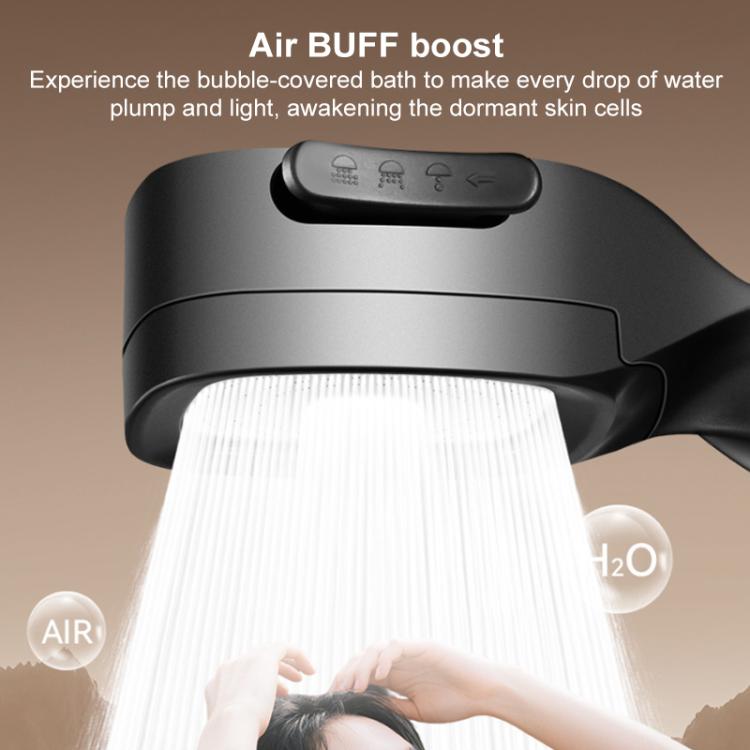 Multifunctional 4-Speed Pressurized Spray Gun Filter Shower Head with One Button Water Stop Function