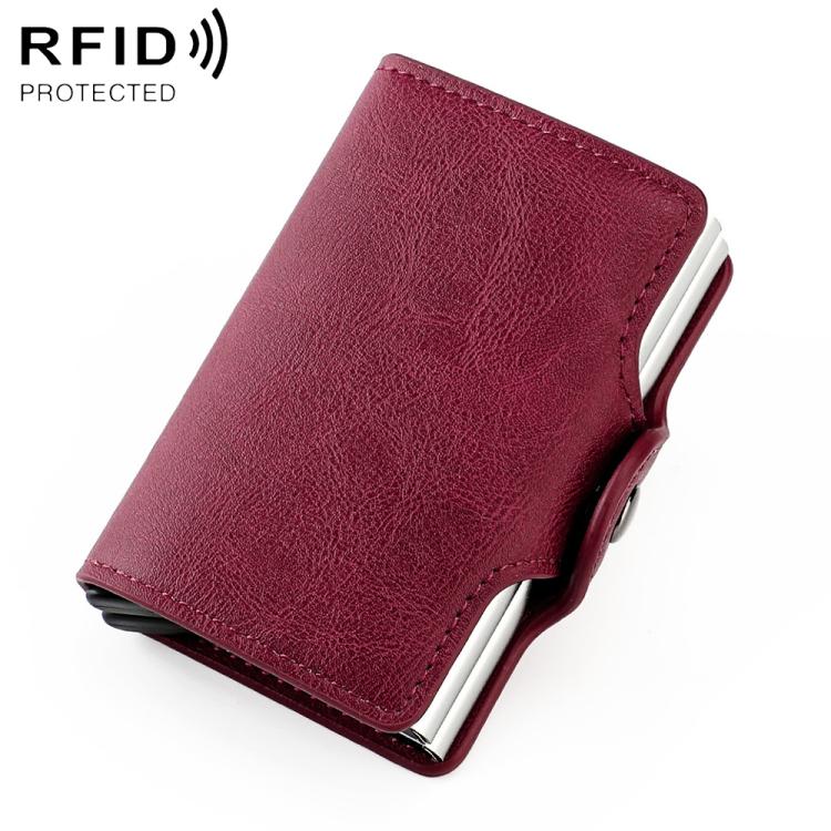 SNKB280 Automatically Pops Up RFID Dual Aluminum Box Card Bag