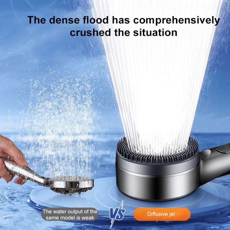Multifunctional 4-Mode Powerful Turbocharged Water Purification Shower Head with One Button Water Stop Switch