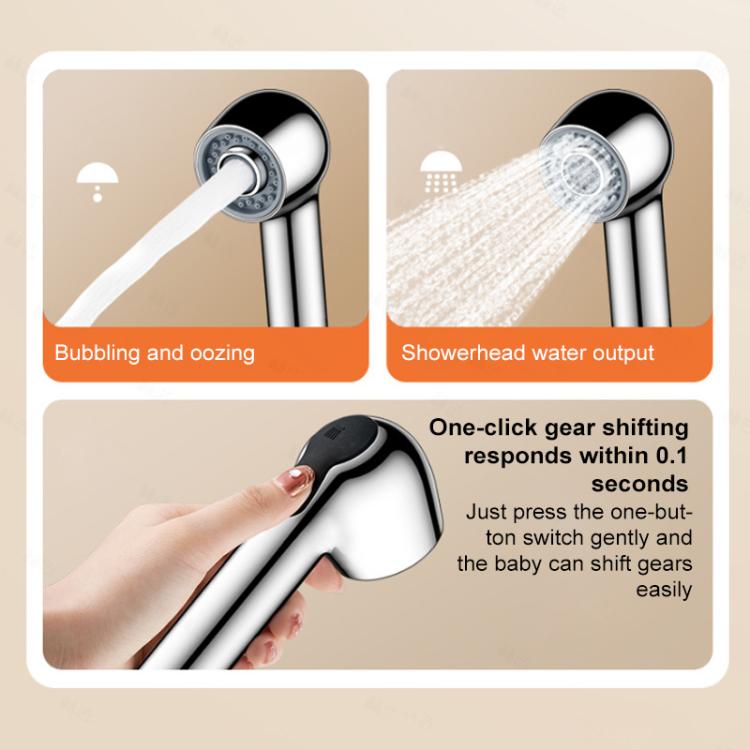 Two Setting Switchable Children Shower Head Bubble Spray Baby Shower Head
