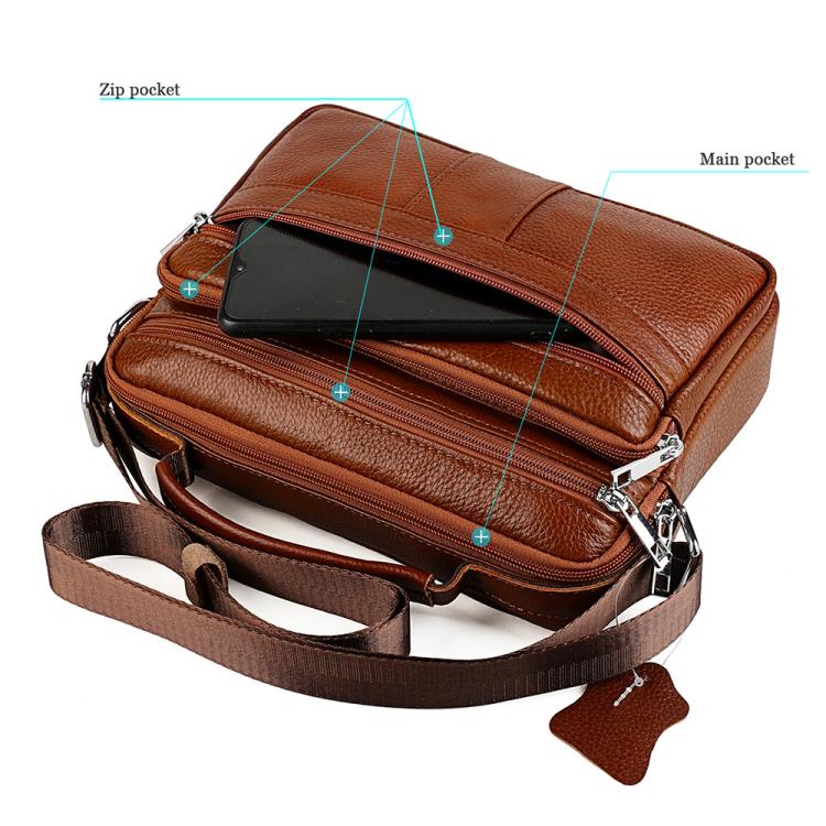 Top-grain Cowhide Multi-functional Handbag Shoulder Bag