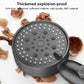 Portable 5-Setting Adjustable Pressurized Shower Head with One Button Water Stop Switch