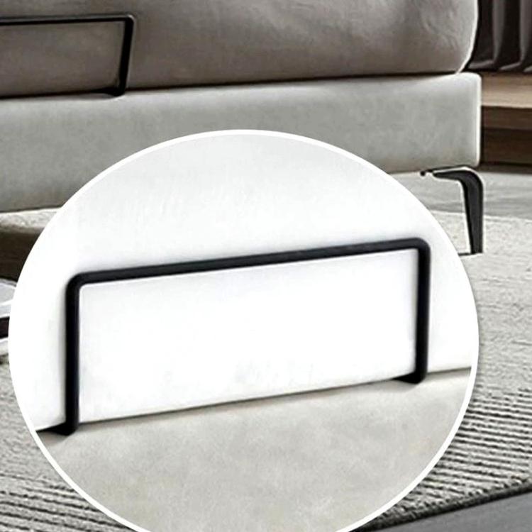 Black anti-slip guardrail strip inserted under sofa bed edge
