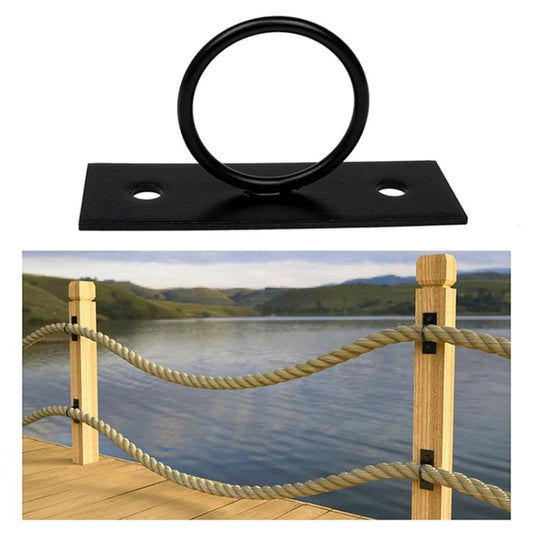 5 Pack Rope Fixing Ring Brackets Decorative Rope Wall / Ceiling Mount Hooks, FS-24125