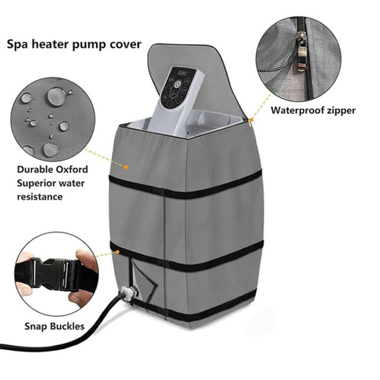 Waterproof Dustproof Hot Tub Insulation Pump Cover Inflatable Tub Heater Protector, FS-2483