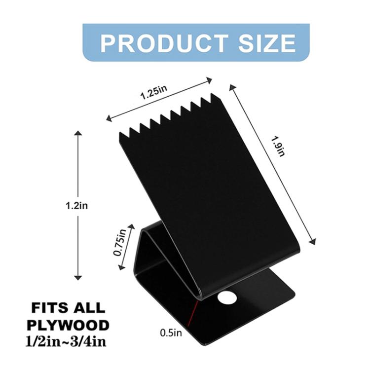 16 Pack Reusable Metal Universal Window Panel Fastener Hurricane-Resistant Plywood Mounting Clips, FS-2484