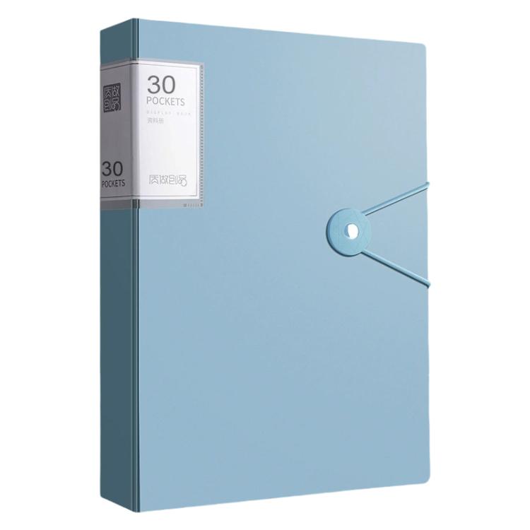 A4 Transparent Inner Pocket Document Storage Folder with Buckle, 20 Pockets, 30 Pockets, 40 Pockets, 60 Pockets, 100 Pockets