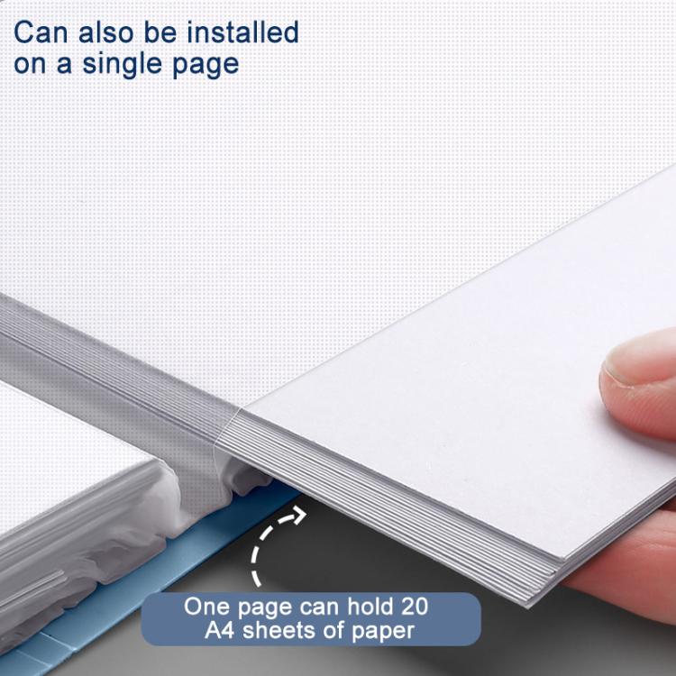 A4 Transparent Inner Pocket Document Storage Folder with Buckle, 20 Pockets, 30 Pockets, 40 Pockets, 60 Pockets, 100 Pockets