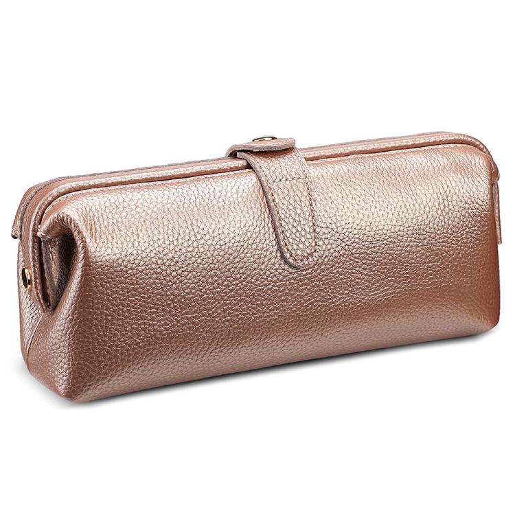 Convenient Washing Genuine Leather Makeup Tool Storage Bag