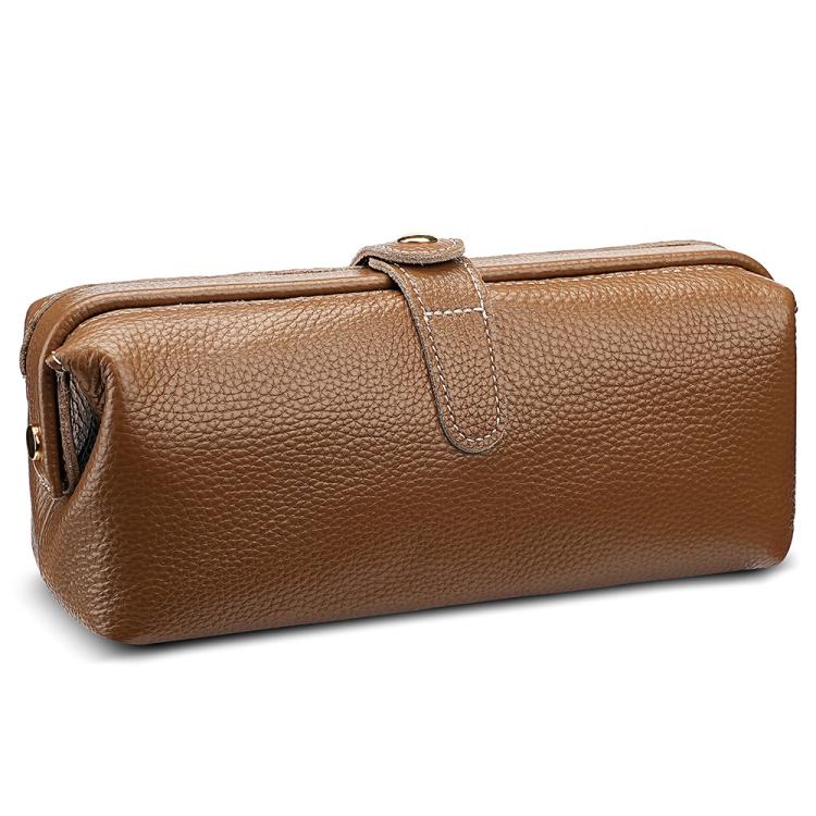 Convenient Washing Genuine Leather Makeup Tool Storage Bag