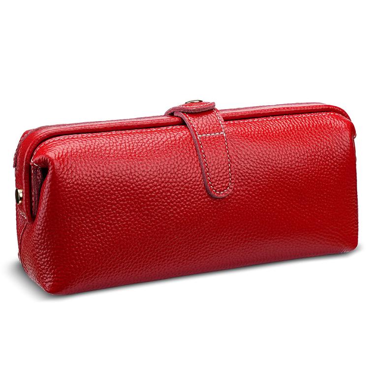 Convenient Washing Genuine Leather Makeup Tool Storage Bag