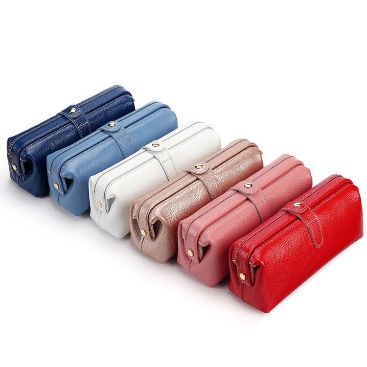 Convenient Washing Genuine Leather Makeup Tool Storage Bag