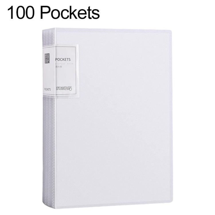 A4 Translucent Inner Pocket Document Storage Folder, 20 Pockets, 30 Pockets, 40 Pockets, 60 Pockets, 100 Pockets