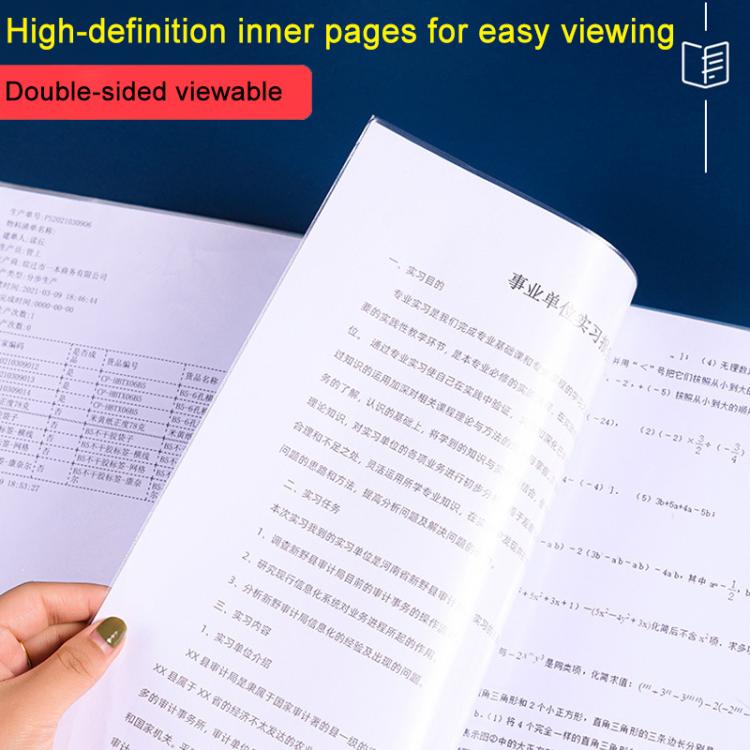A4 Translucent Inner Pocket Document Storage Folder, 20 Pockets, 30 Pockets, 40 Pockets, 60 Pockets, 100 Pockets