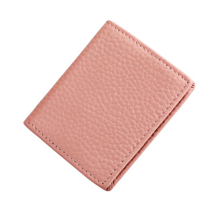 Buckle Storage Top-grain Cowhide Coin Purse