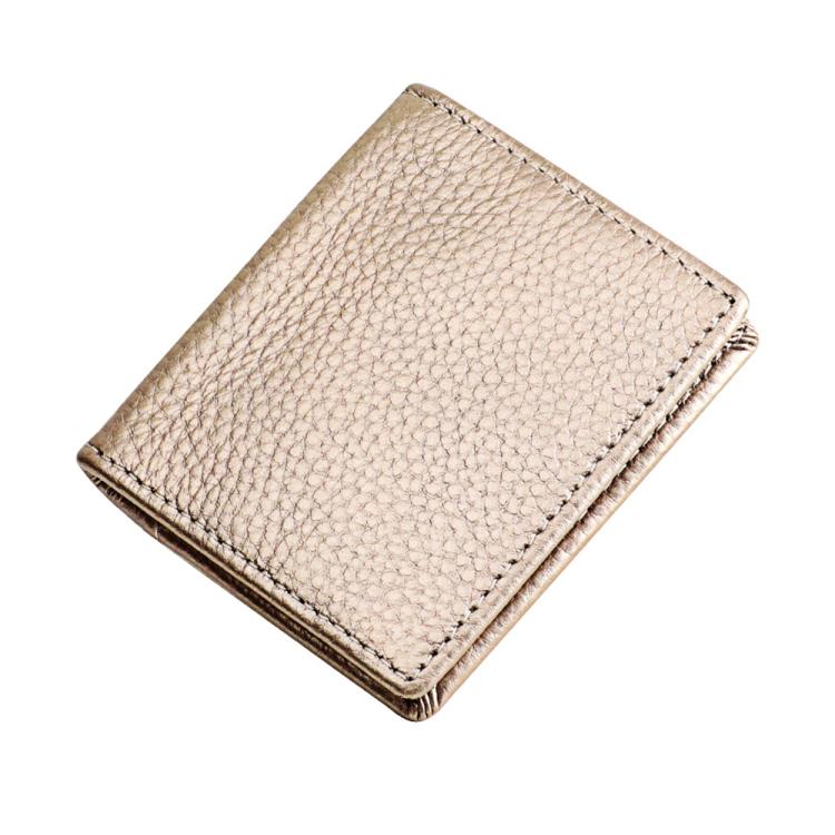 Buckle Storage Top-grain Cowhide Coin Purse