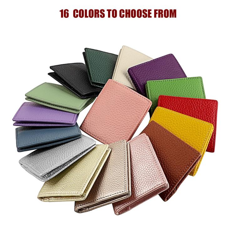Buckle Storage Top-grain Cowhide Coin Purse