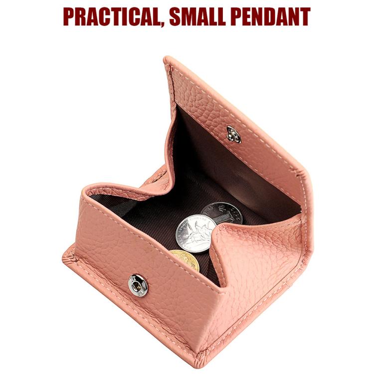 Buckle Storage Top-grain Cowhide Coin Purse