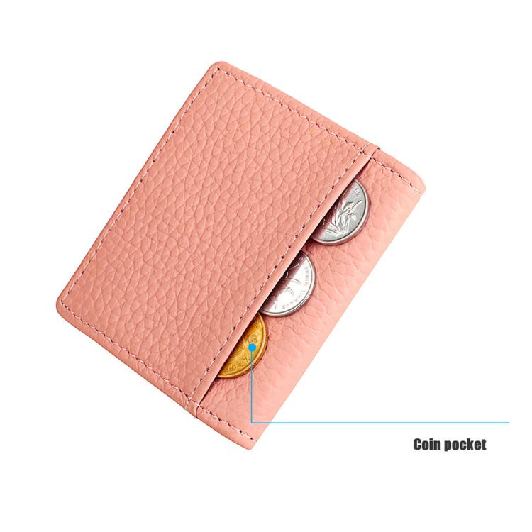 Buckle Storage Top-grain Cowhide Coin Purse
