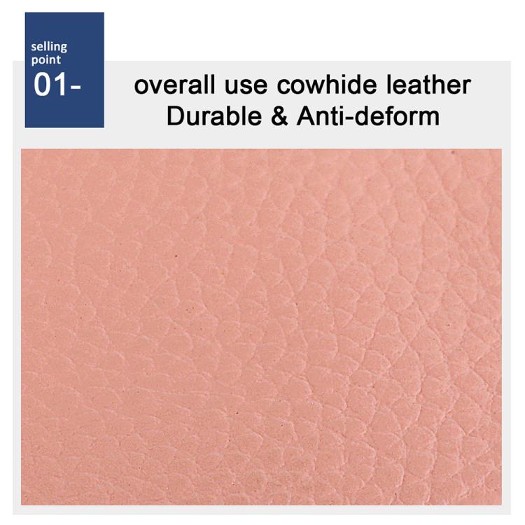 Buckle Storage Top-grain Cowhide Coin Purse