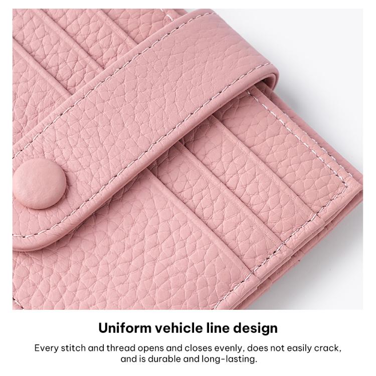 KB90 Genuine Leather RFID Multi-Card Buckle Card Bag