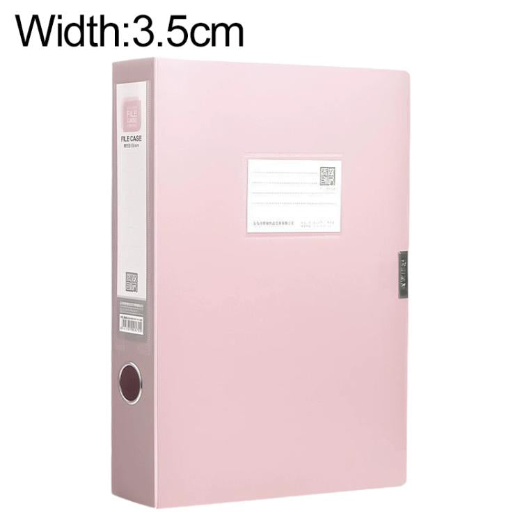PP Thickened A4 Foldable File Storage Box, 2.0cm, 3.5cm, 5.5cm, 7.5cm