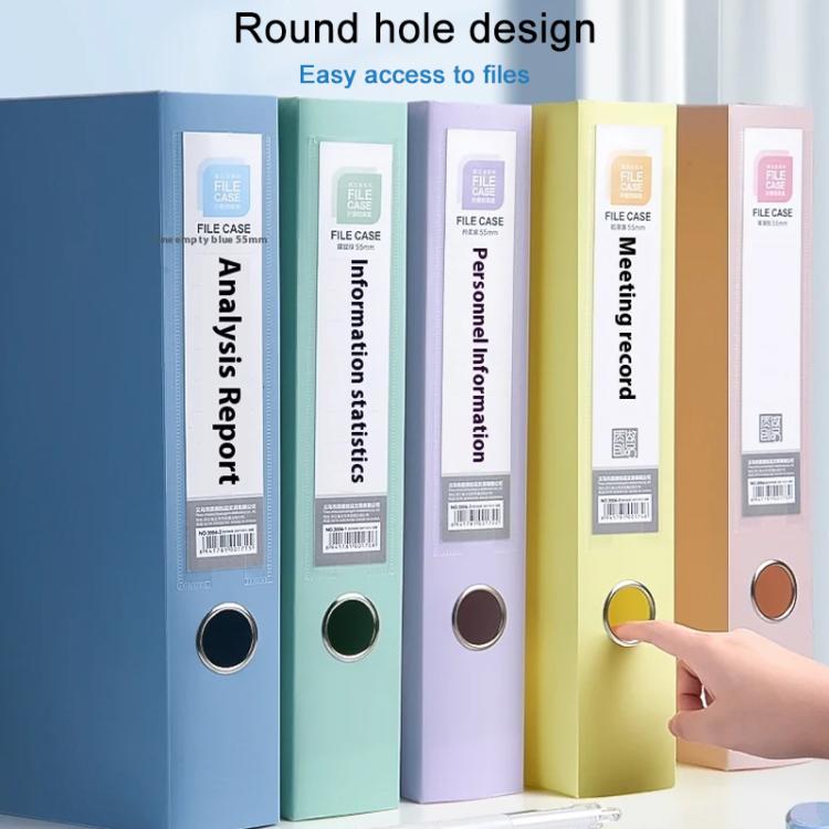 PP Thickened A4 Foldable File Storage Box, 2.0cm, 3.5cm, 5.5cm, 7.5cm