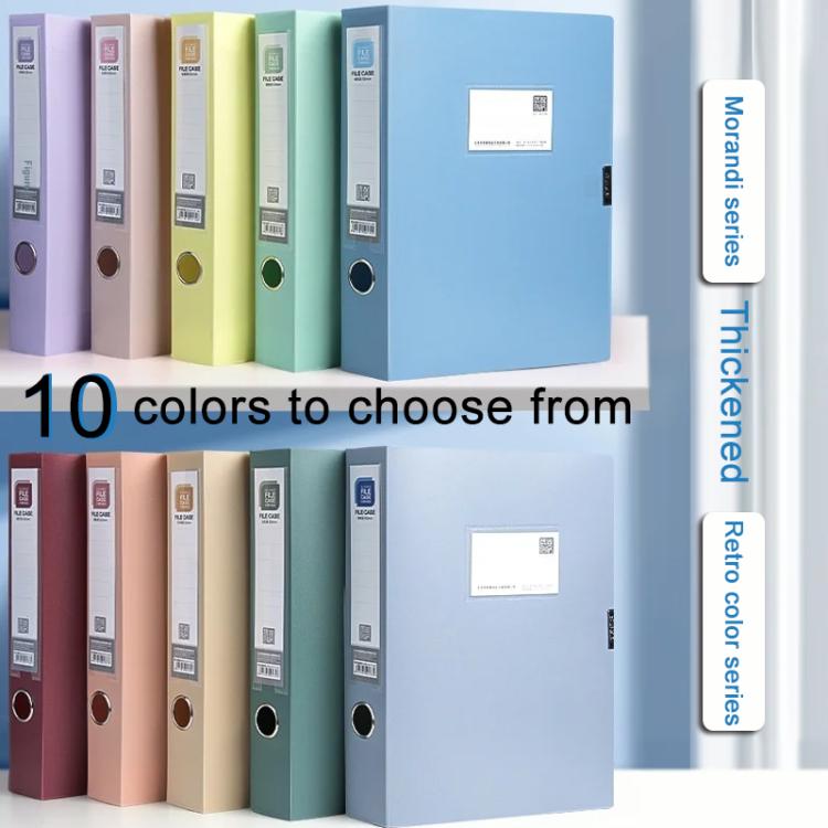 PP Thickened A4 Foldable File Storage Box, 2.0cm, 3.5cm, 5.5cm, 7.5cm