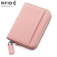 KB29 Genuine Leather RFID Zipper Accordion Card Holder