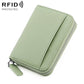 KB29 Genuine Leather RFID Zipper Accordion Card Holder