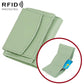 Women RFID Short Genuine Leather Wallet