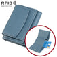 Women RFID Short Genuine Leather Wallet