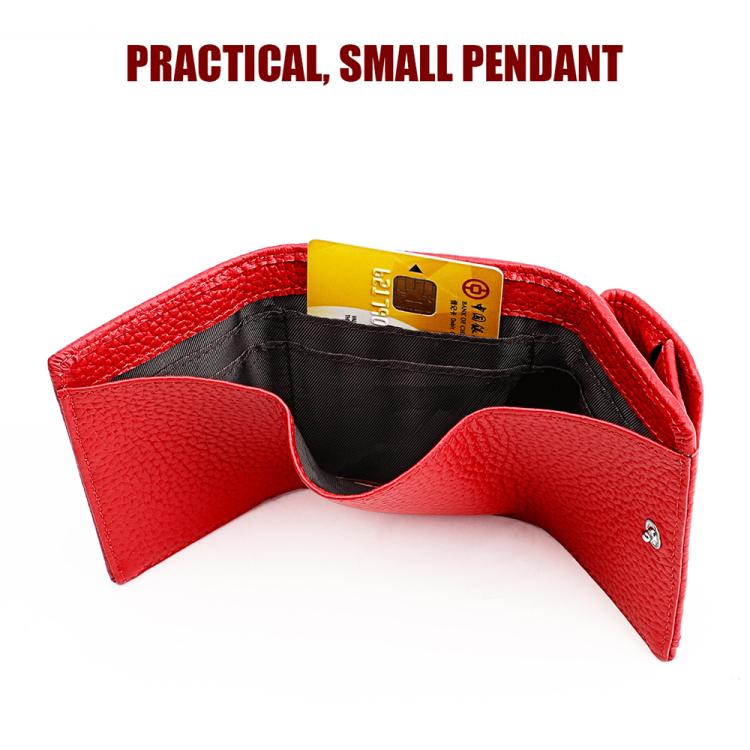 Women RFID Short Genuine Leather Wallet