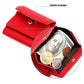 Women RFID Short Genuine Leather Wallet