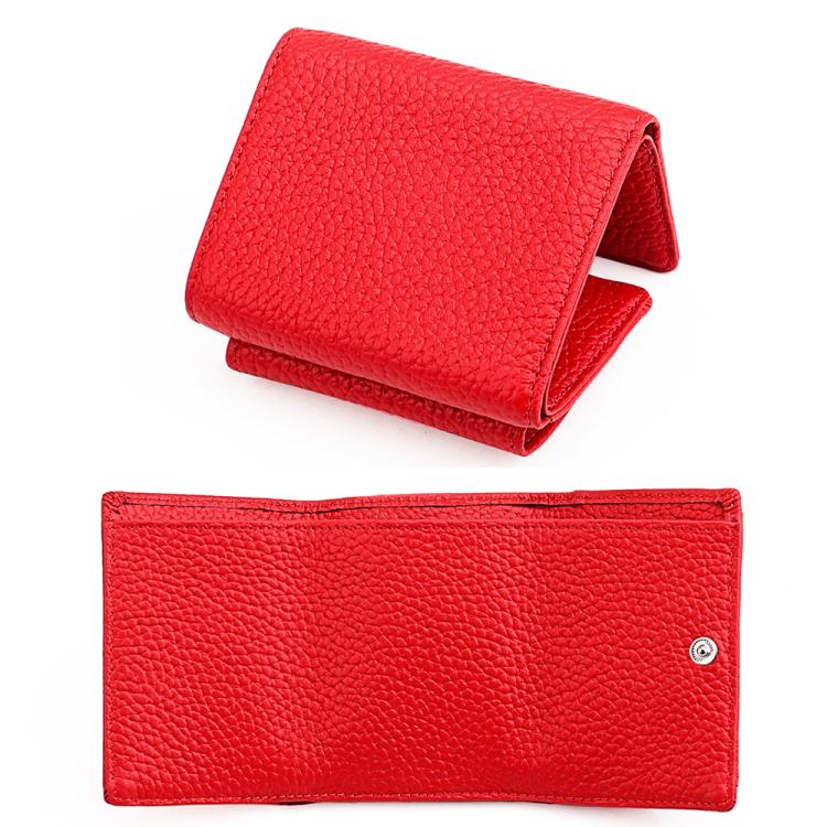 Women RFID Short Genuine Leather Wallet