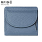 Simple RFID Genuine Leather Mini Wallet