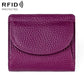 Simple RFID Genuine Leather Mini Wallet